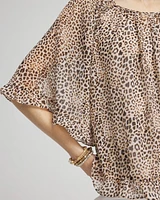 Animal Print Georgette Blouse