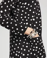 Dots Open-Front Cardigan