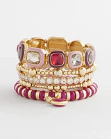 Tonal Pink Stretch Bracelet