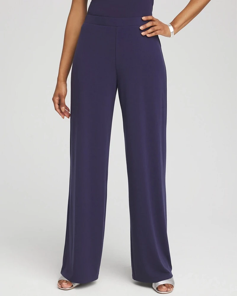 Travelers™ Knit Wide-Leg Pants