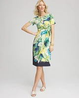 Twist-Front Knit Dress
