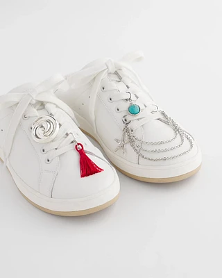 Silvertone Sea Shoe Charm Set