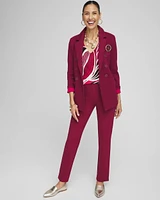 Juliet Ponte Trim Detail Ankle Pants
