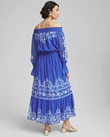Off-Shoulder Tiered Maxi Dress