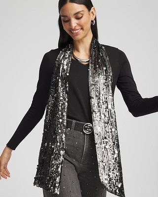 Sequin Skinny Scarf