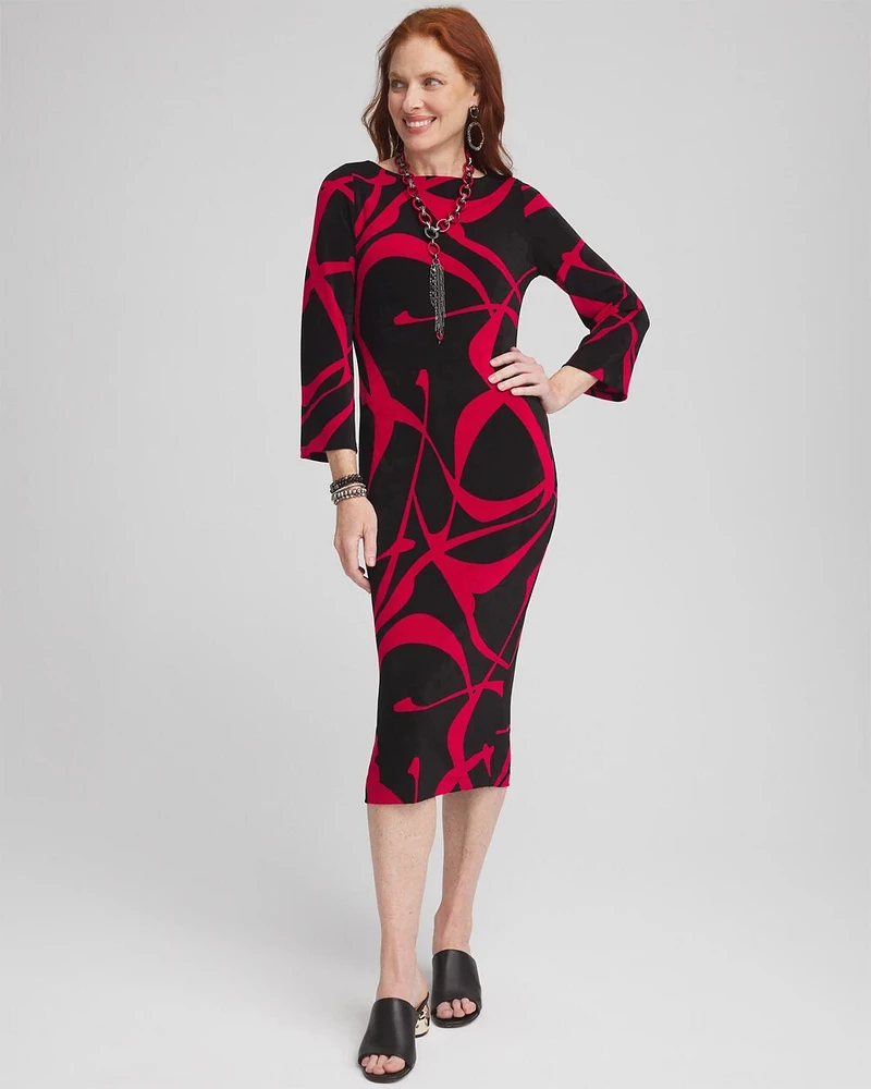Travelers™ Bell Sleeve Boat Neck Dress