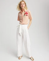 No Iron™ Embroidered Floral Short-Sleeve Shirt