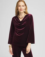 Travelers™ Velvet Cowlneck Top