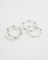 Faux Pearl Stretch Bracelet