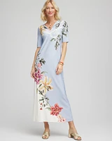 Floral Short Sleeved Maxi Dress