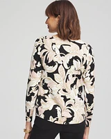 Scroll V-neck Pullover Sweater