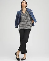Graphic Slub V-Neck Tee