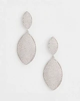No Droop™ Pavé Navette Drop Earrings