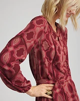 Tile Print Maxi Dress