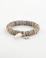 Agate Stretch Charm Bracelet