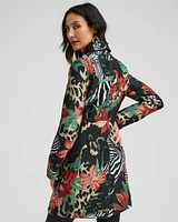 Jacquard Animal Print Topper