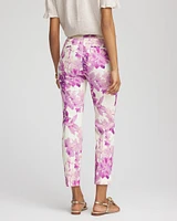 Brigitte™ Floral Pull-On Slim Cropped Pants