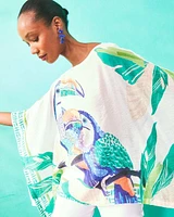 Island Motif Poncho