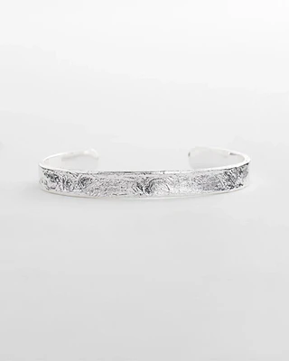 Silvertone Flexible Cuff Bracelet