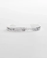 Silvertone Flexible Cuff Bracelet
