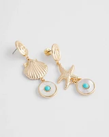 No Droop® Sea Life Mismatched Earrings