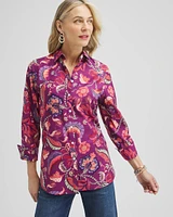 No Iron™ Stretch Paisley Shirt