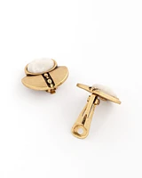 Gold Tone Clip On Earrings