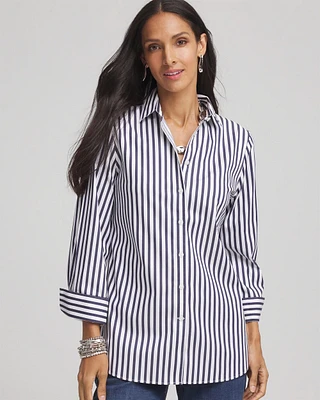 No Iron™ Striped Sateen Shirt