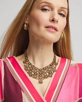 Sparkle Lace Bib Necklace