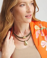 Convertible Leather Pendant Necklace