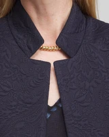Floral Jacquard Knit Topper