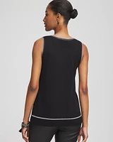 Shimmer Beaded Sweater Tank