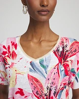 Lily Sweater Trim Linen Tee