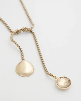 Gold Lariat Necklace
