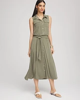 Travelers™ Knit Sleeveless Shirtdress
