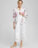 Cotton Sateen Cut Work Crops