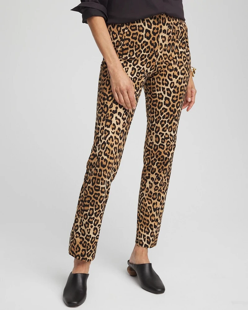 Juliet Ponte Leopard Ankle Pants