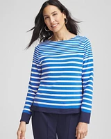 Zenergy® Striped Boatneck Mariner Tee