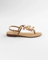 Beach Seashell T-Strap Sandals