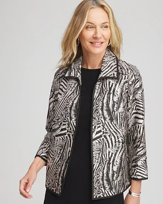 Travelers™ Collection Zebra-Jacquard Jacket