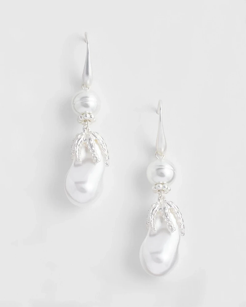 No Droop® Pearl Effect Earrings