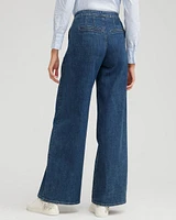 High Rise Wide Leg Palazzo Jeans