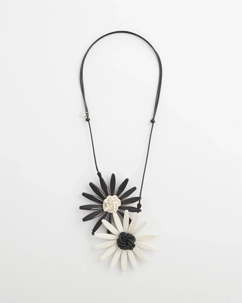 SYLCA® x Chico's Amaya Double-Flower Statement Pendant Necklace