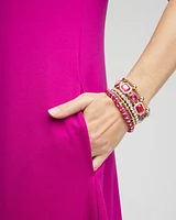 Tonal Pink Stretch Bracelet