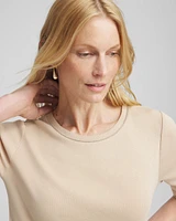 Caviar Bead Elbow Sleeve Tee