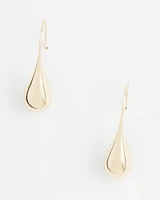 No Droop™ Gold Tone Teardrop Threader Earrings