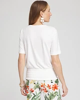 Touch of Cool™ Smocked Waist Tee