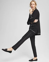 Brigitte Beaded Slim Ankle Pants