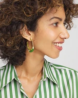 No Droop® Beaded Hoop Earrings