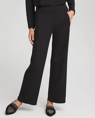 Zenergy® Scuba Ribbed Wide Leg Pants